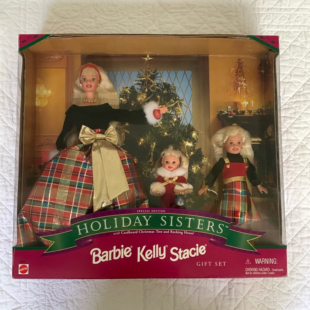 Barbie Kelly Stacie Holiday Sisters Gift Set 1998